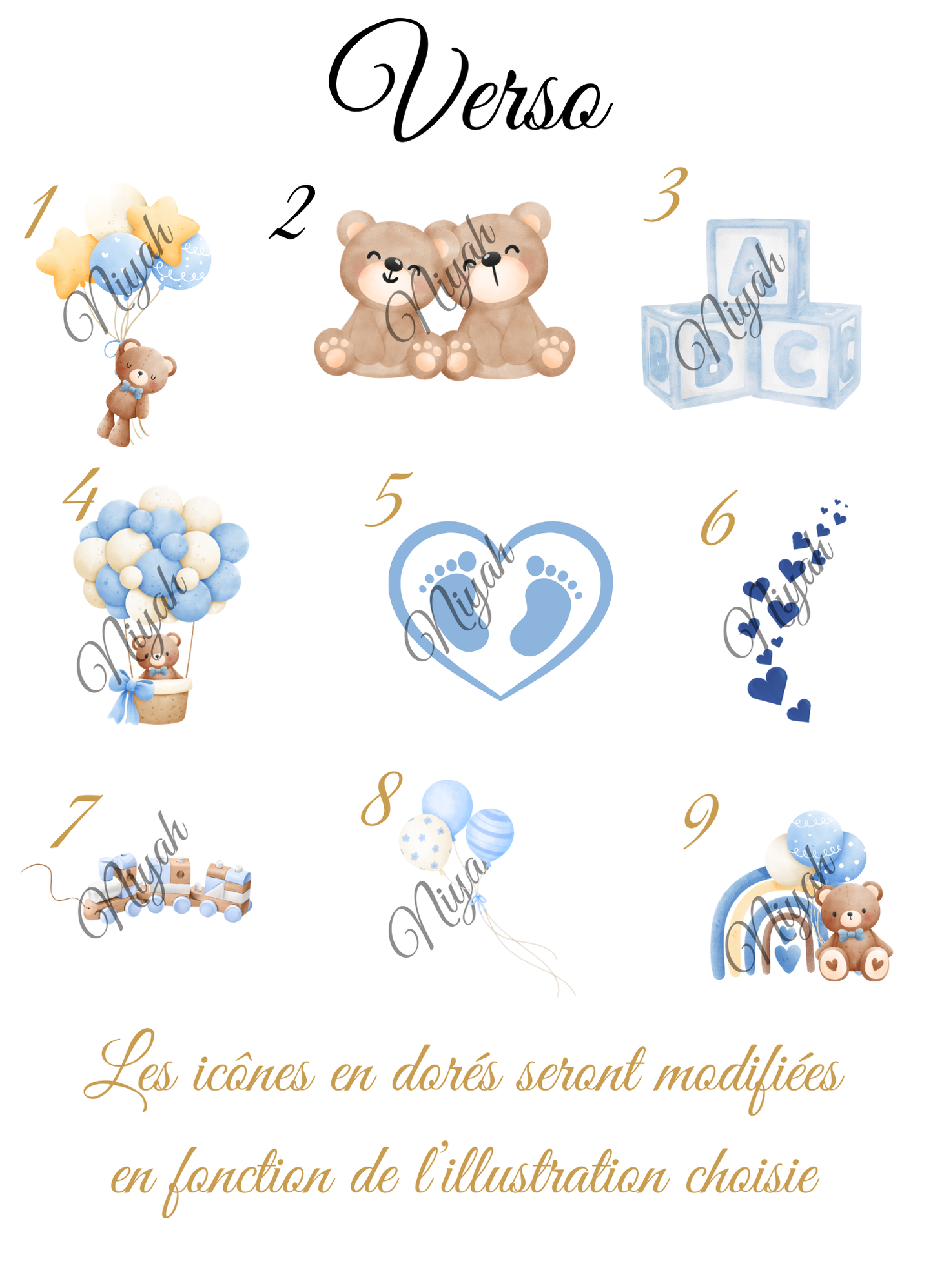 Protège carnet de santé personnalisé garçon